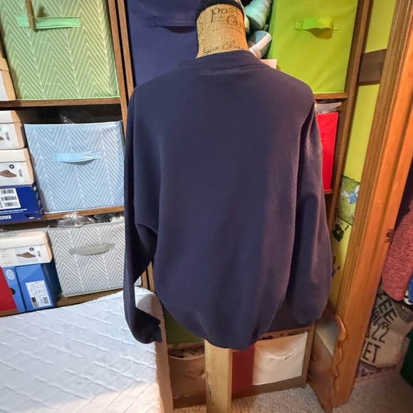 Vintage Navy Blue Polo Shirt with Eiffel Tower Embroidery - Picture 8 of 12